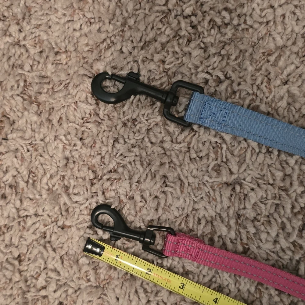 2 Voyager Dog Leashes - Pink And Blue (1206)